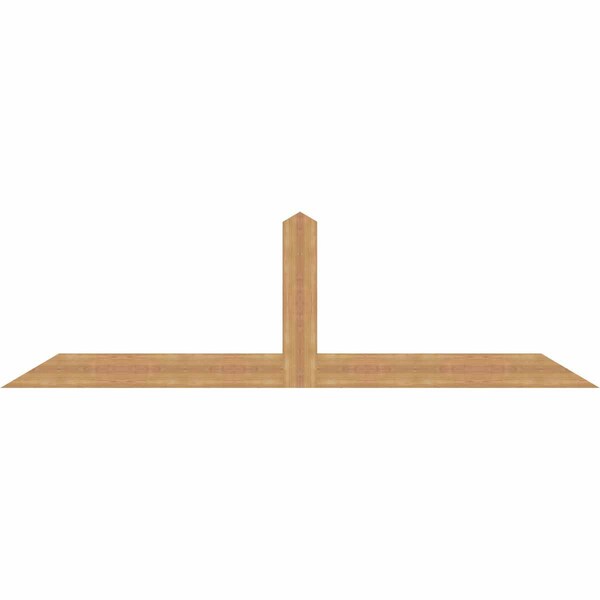 Ekena Millwork Portland Smooth Timber Gable Bracket, Western Red Cedar, 96"W x 28"H x 1 1/2"D x 5 1/2"F, 7/12 Pitch GBW096X28X0206POR00SWR - main